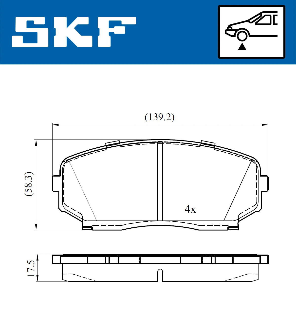 Brake Pad Set, disc brake (VKBP 80612 A)