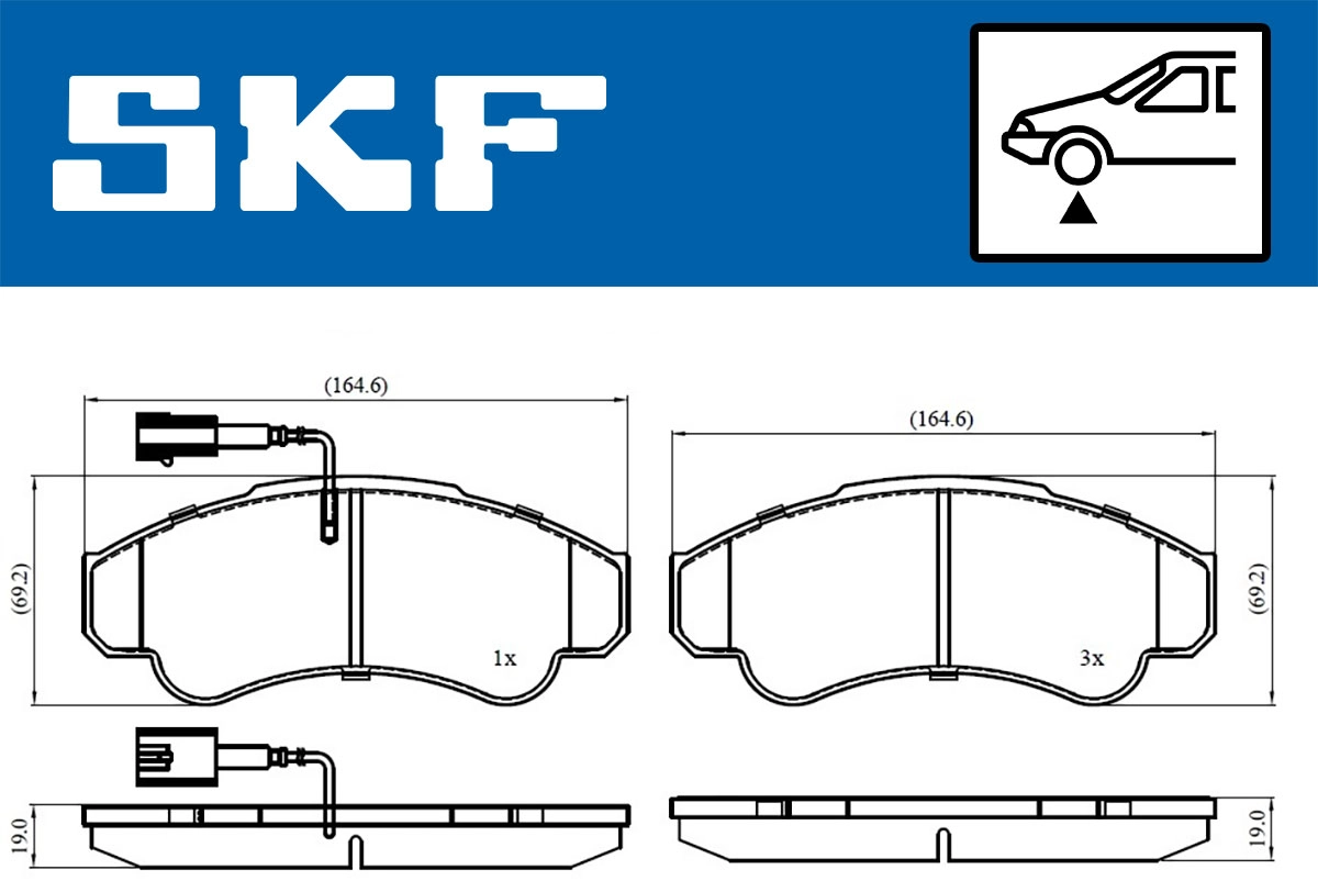 Brake Pad Set, disc brake (VKBP 80441 E)