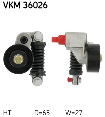 Tensioner Pulley, V-ribbed belt (VKM 36026)