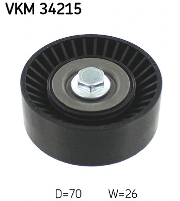 Deflection/Guide Pulley, V-ribbed belt (VKM 34215)