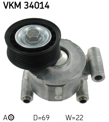 Tensioner Pulley, V-ribbed belt (VKM 34014)