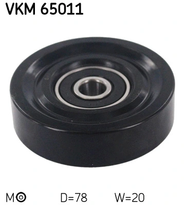 Tensioner Pulley, V-ribbed belt (VKM 65011)