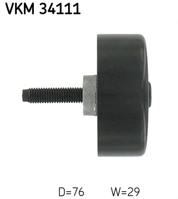 Deflection/Guide Pulley, V-ribbed belt