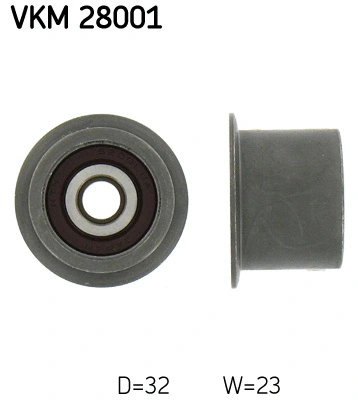 Deflection/Guide Pulley, timing belt (VKM 28001)