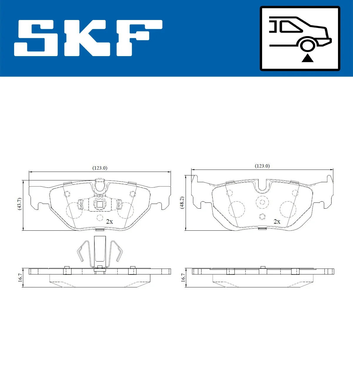 Brake Pad Set, disc brake (VKBP 90181)