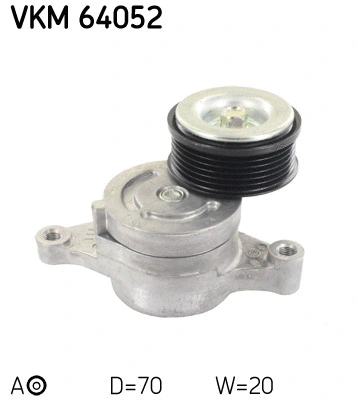 Tensioner Pulley, V-ribbed belt (VKM 64052)