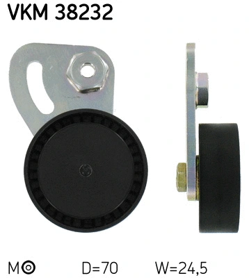 Tensioner Pulley, V-ribbed belt (VKM 38232)