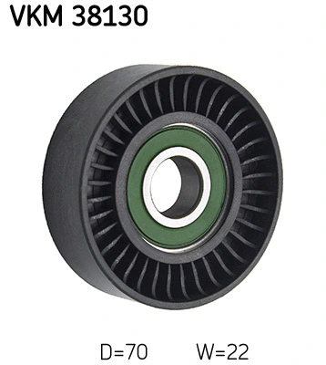 Deflection/Guide Pulley, V-ribbed belt