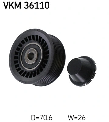 Deflection/Guide Pulley, V-ribbed belt (VKM 36110)