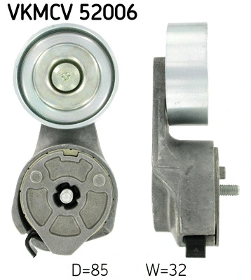 Tensioner Pulley, V-ribbed belt (VKMCV 52006)