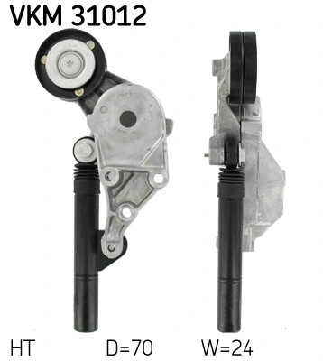 Tensioner Pulley, V-ribbed belt (VKM 31012)