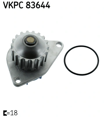 Water Pump, engine cooling (VKPC 83644)