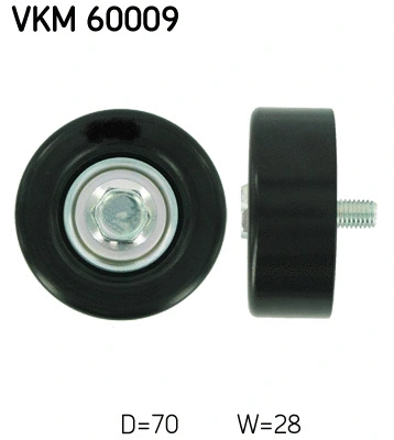 Deflection/Guide Pulley, V-ribbed belt (VKM 60009)