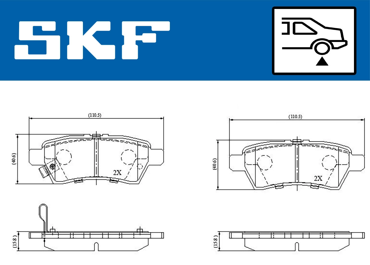 Brake Pad Set, disc brake (VKBP 90597 A)