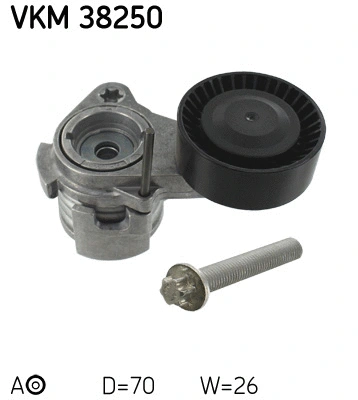 Tensioner Pulley, V-ribbed belt (VKM 38250)