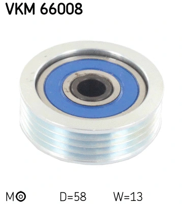 Tensioner Pulley, V-ribbed belt (VKM 66008)