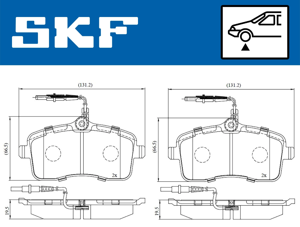 Brake Pad Set, disc brake (VKBP 80232 E)
