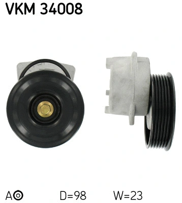 Tensioner Pulley, V-ribbed belt (VKM 34008)