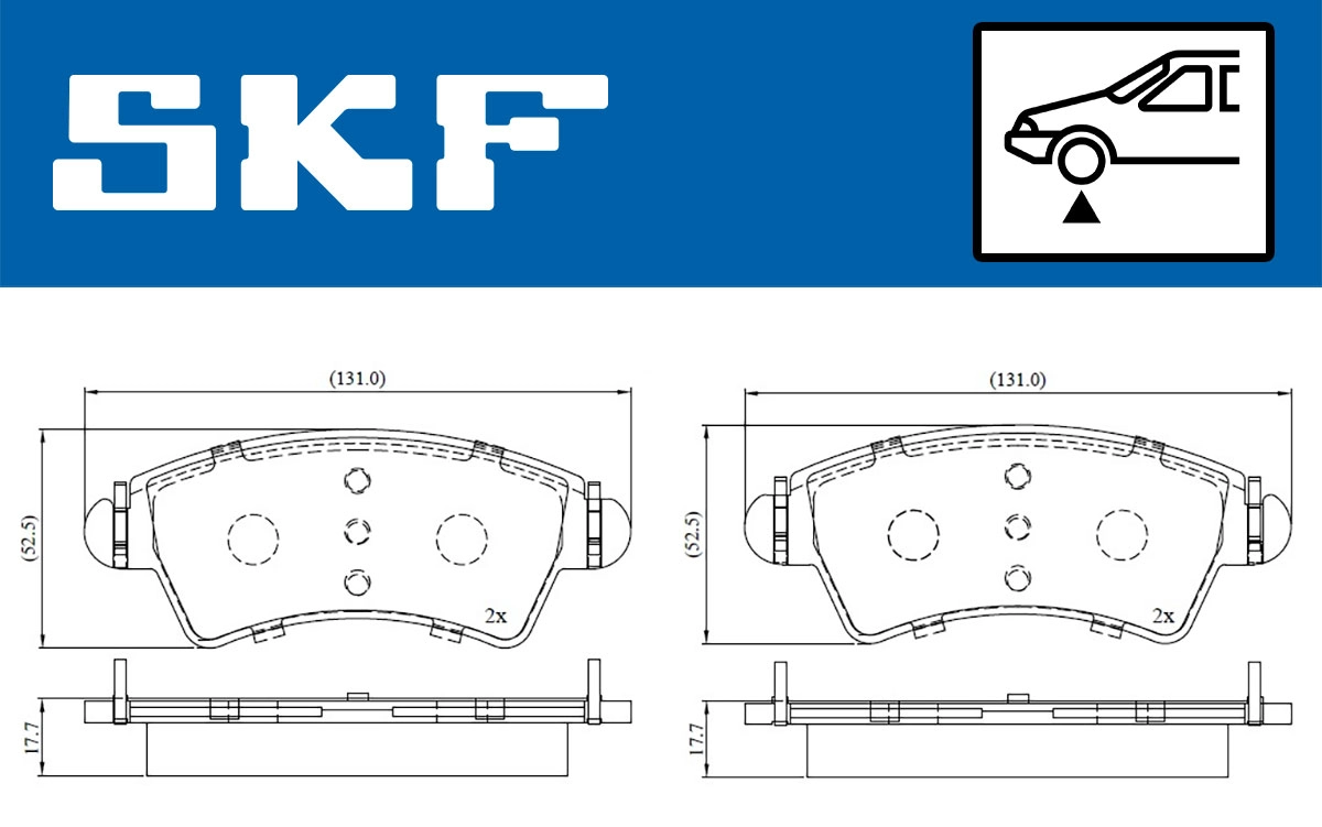 Brake Pad Set, disc brake (VKBP 80380)