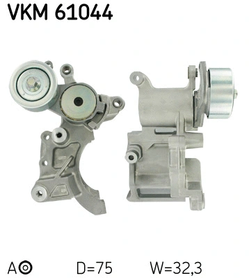 Tensioner Pulley, V-ribbed belt (VKM 61044)