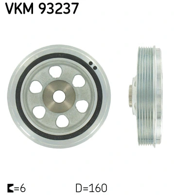 Belt Pulley, crankshaft (VKM 93237)