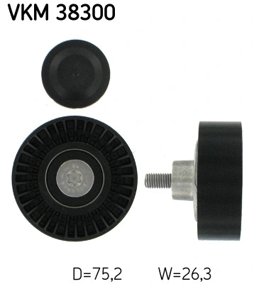 Deflection/Guide Pulley, V-ribbed belt (VKM 38300)