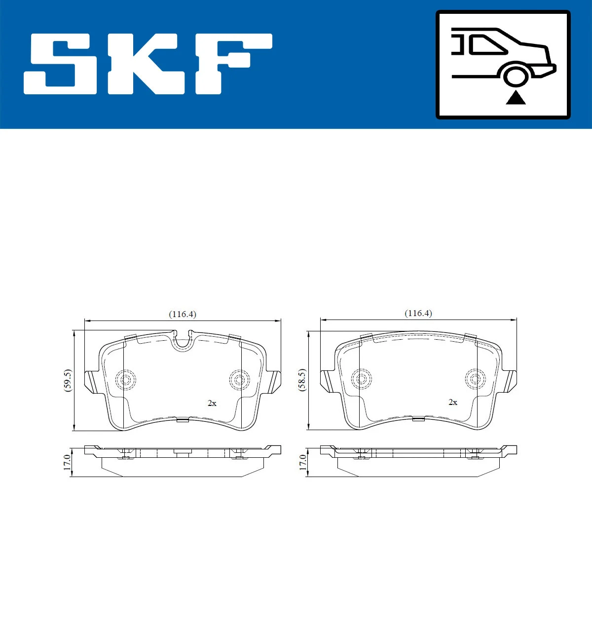 Brake Pad Set, disc brake (VKBP 90112 E)