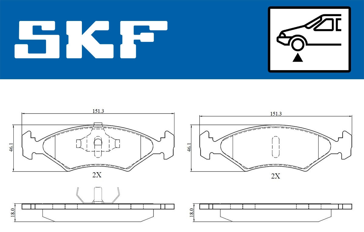 Brake Pad Set, disc brake (VKBP 80504)
