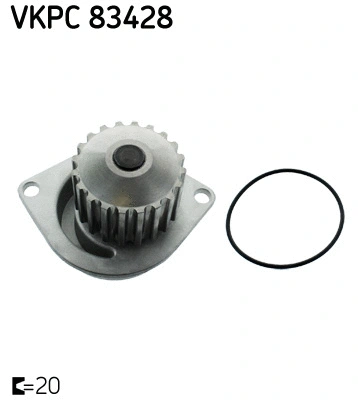 Water Pump, engine cooling (VKPC 83428)