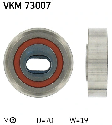 Tensioner Pulley, timing belt (VKM 73007)