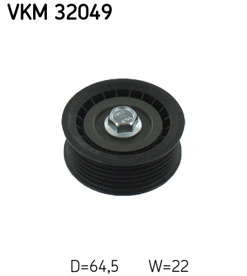 Deflection/Guide Pulley, V-ribbed belt (VKM 32049)