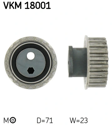 Tensioner Pulley, timing belt (VKM 18001)