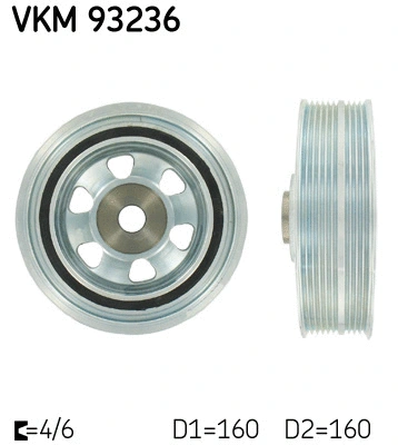 Belt Pulley, crankshaft (VKM 93236)