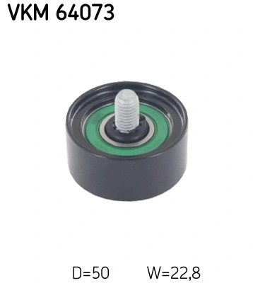 Deflection/Guide Pulley, V-ribbed belt (VKM 64073)