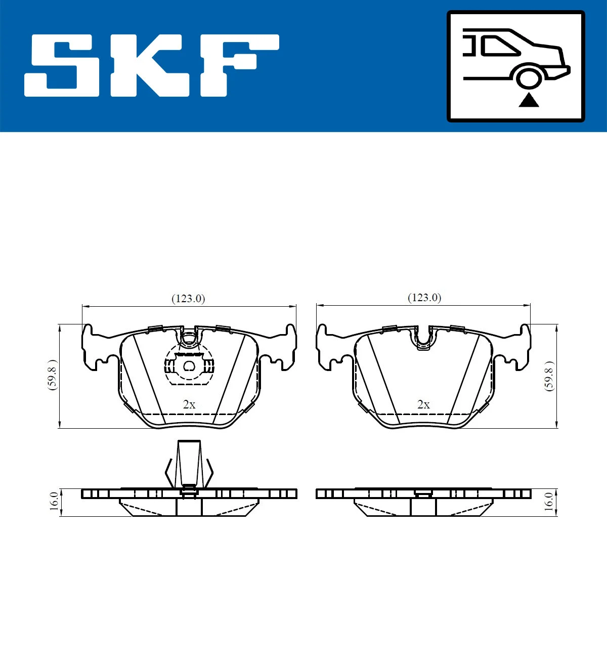 Brake Pad Set, disc brake (VKBP 90625)