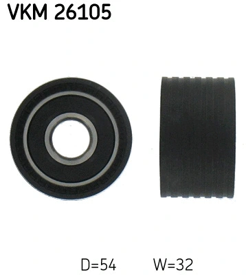 Deflection/Guide Pulley, timing belt (VKM 26105)