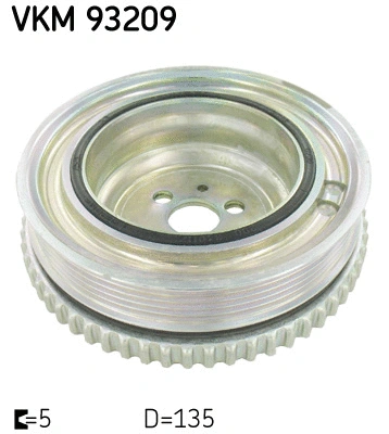 Belt Pulley, crankshaft (VKM 93209)