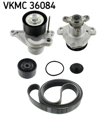 Water Pump + V-Ribbed Belt Kit (VKMC 36084)