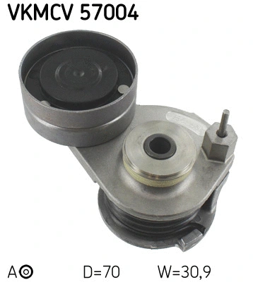 Tensioner Pulley, V-ribbed belt (VKMCV 57004)