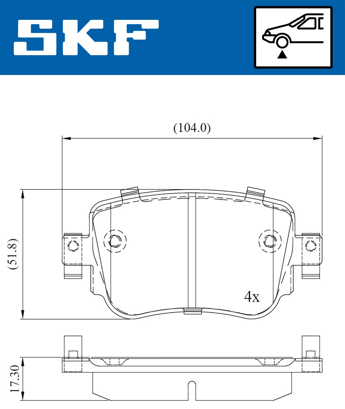 Brake Pad Set, disc brake (VKBP 80324)