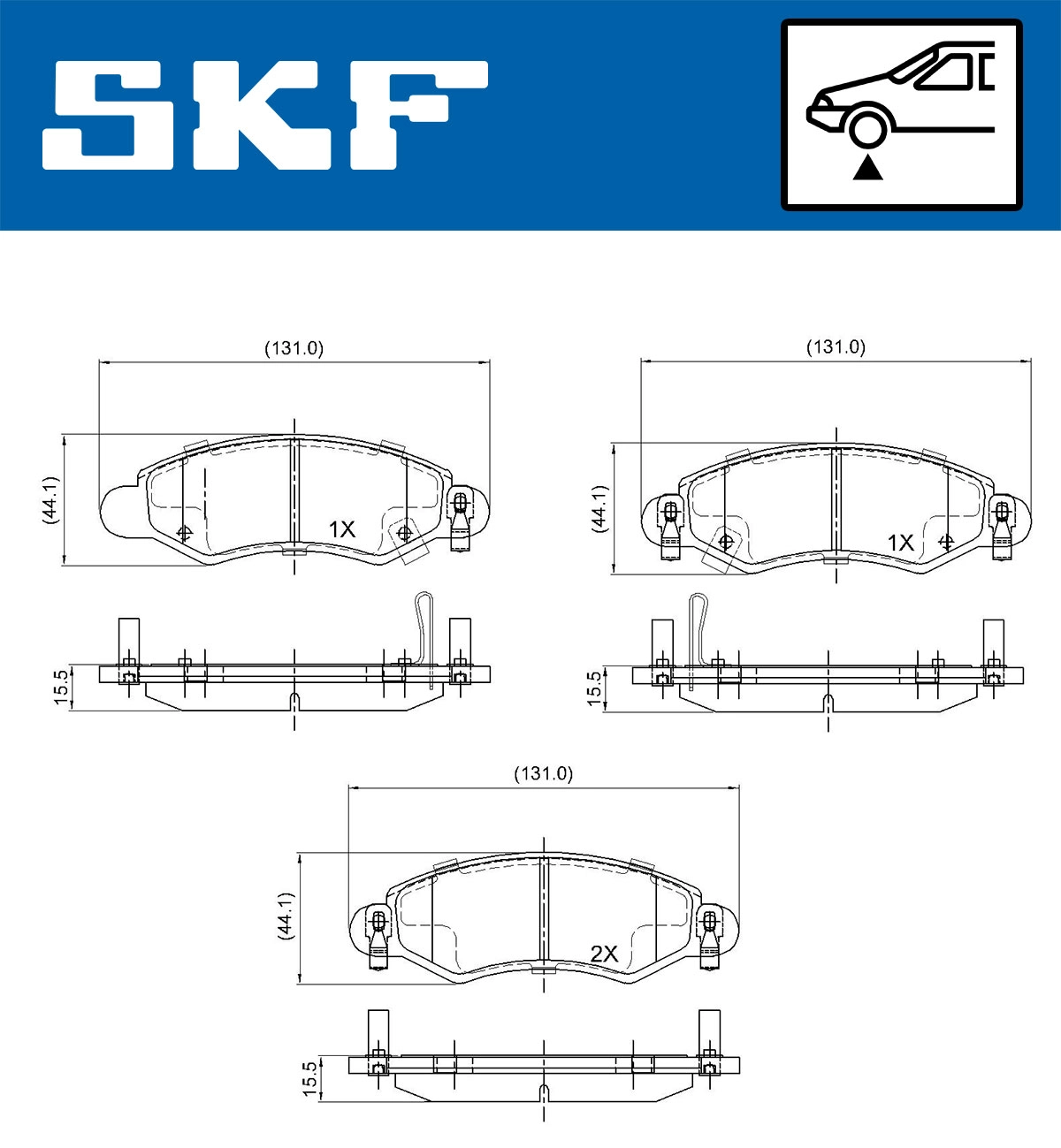 Brake Pad Set, disc brake (VKBP 80223 A)