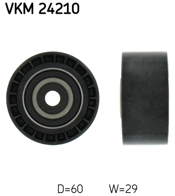 Deflection/Guide Pulley, timing belt (VKM 24210)