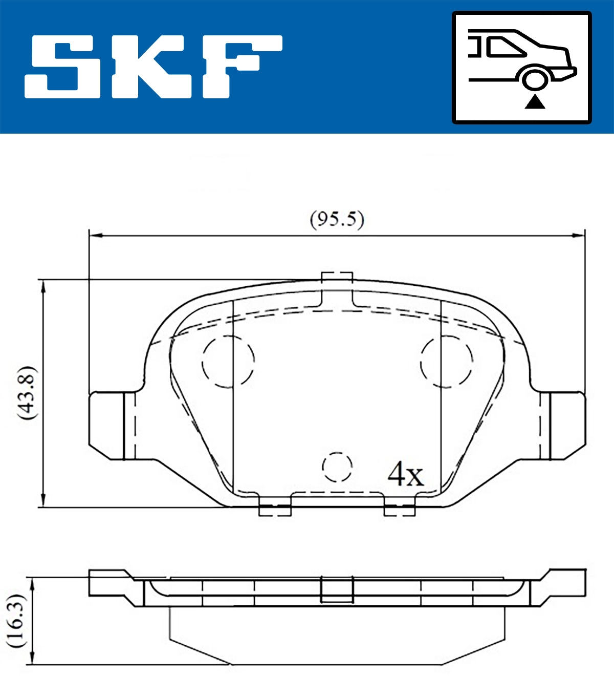 Brake Pad Set, disc brake (VKBP 90472)