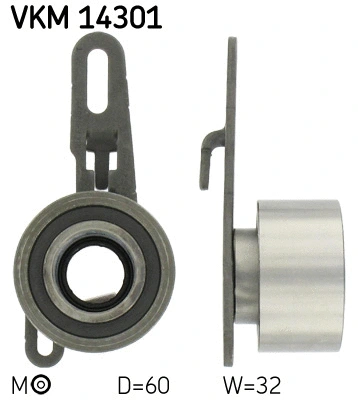 Tensioner Pulley, timing belt (VKM 14301)
