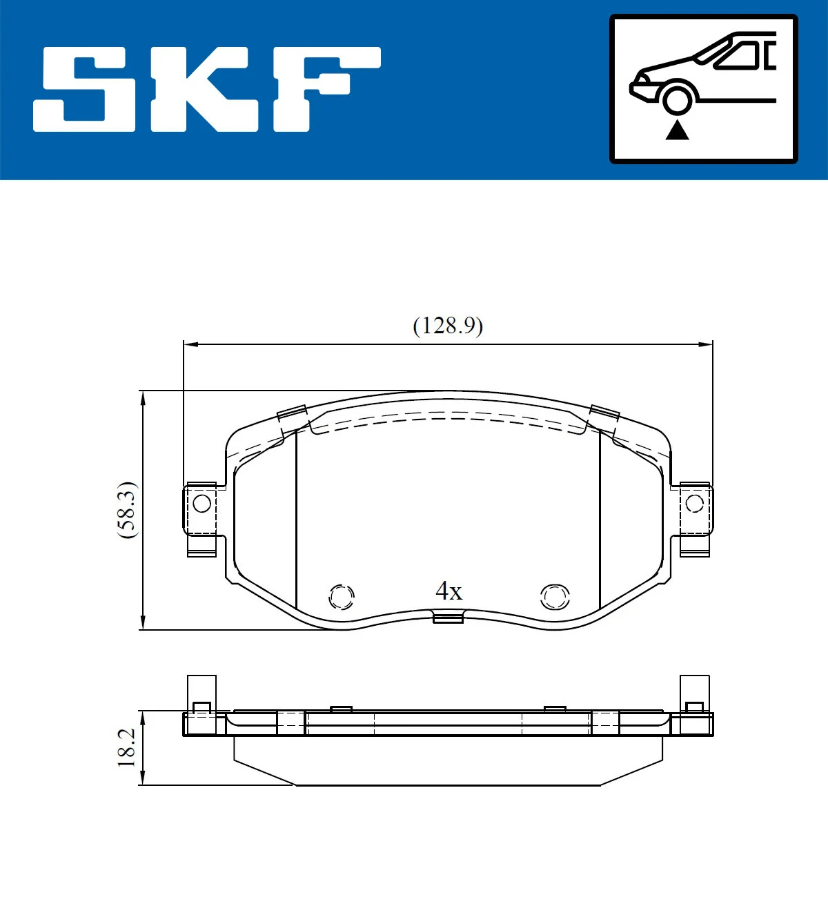 Brake Pad Set, disc brake (VKBP 80083)