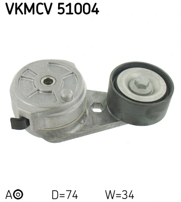 Tensioner Pulley, V-ribbed belt (VKMCV 51004)
