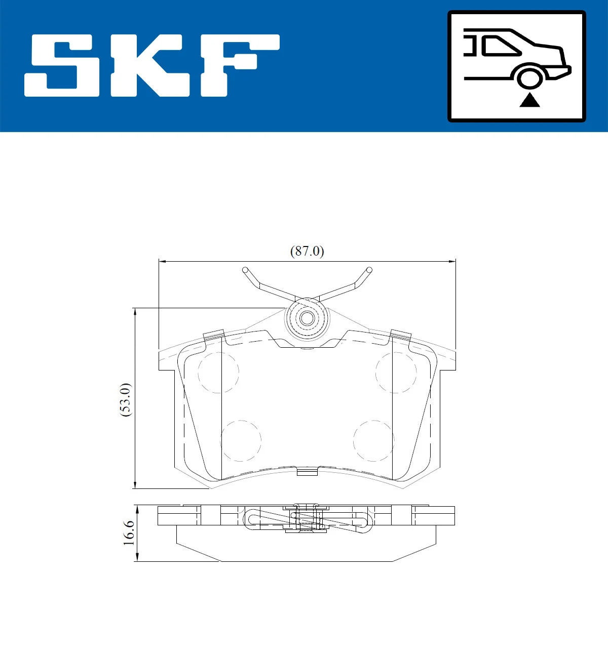 Brake Pad Set, disc brake (VKBP 90209)
