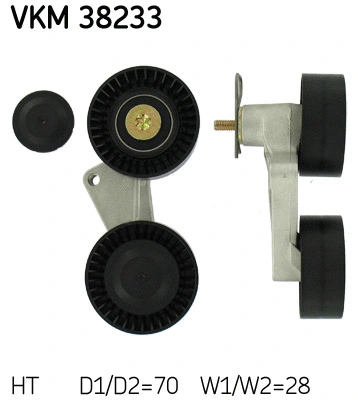 Tensioner Pulley, V-ribbed belt (VKM 38233)