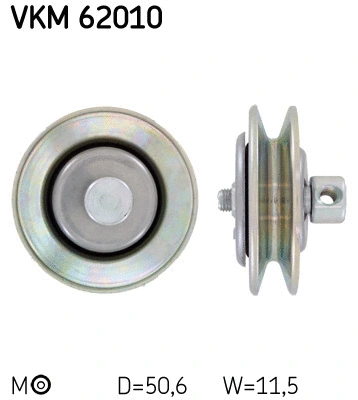 Tensioner Pulley, V-belt (VKM 62010)
