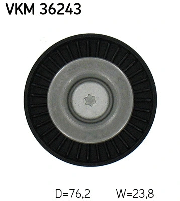 Deflection/Guide Pulley, V-ribbed belt